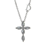  Damiani Cross Emotions Necklace in White Gold and Diamonds