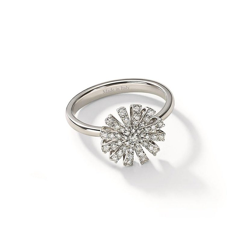  Damiani Margherita Ring in White Gold and Diamonds