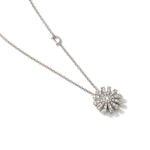  Damiani 16MM Daisy Necklace in White Gold and Diamonds