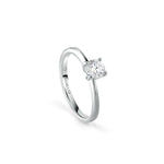  Damiani Luce Engagement Ring in White Gold and 0.16 ct Diamond