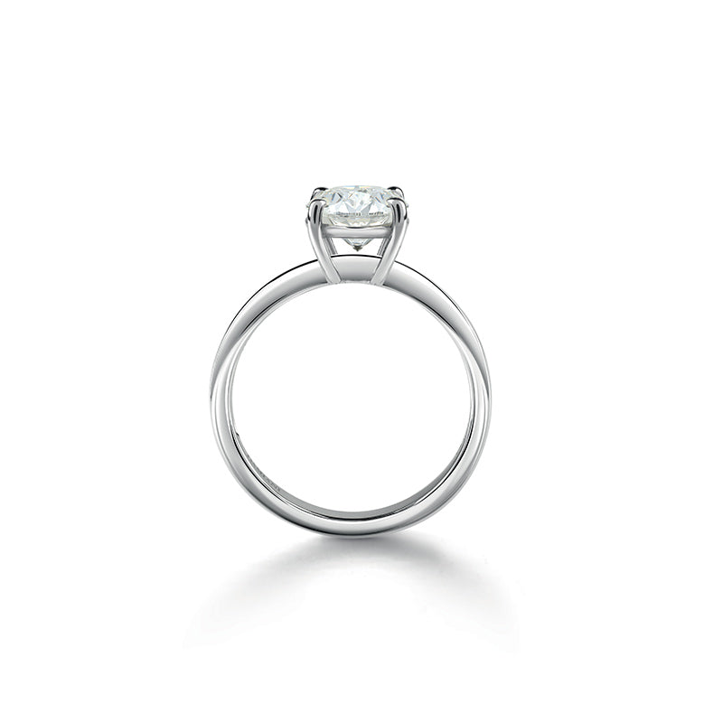  Damiani Light Engagement Ring in White Gold and Diamond ct 0.40 F VS1 GIA