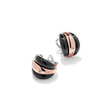  Damiani Spicchi Di Luna Earrings in Rose Gold and Onyx