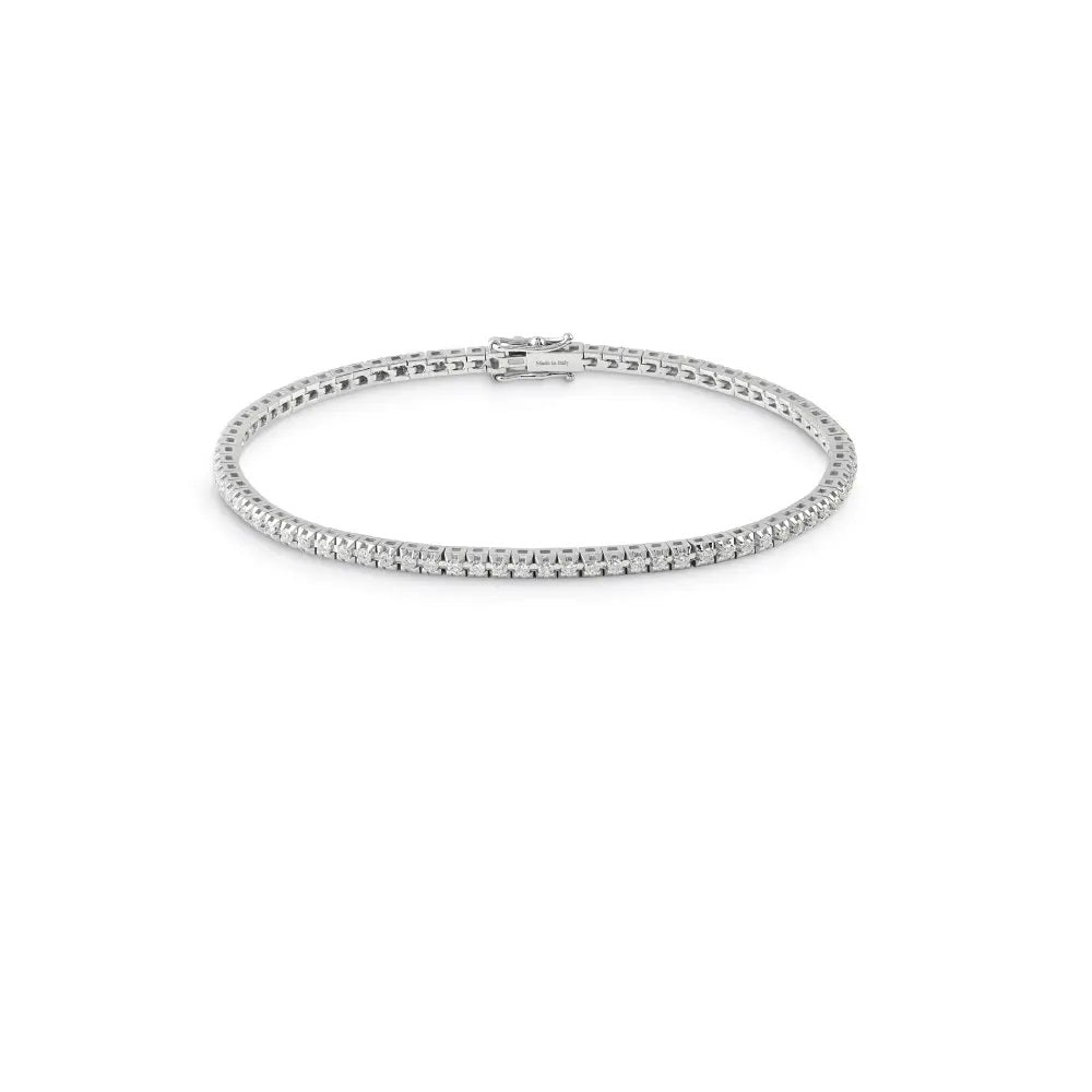 Salvini Bracciale Tennis Battito Oro Bianco e Diamanti ct 2,18