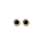  Damiani D.Side Earrings in Rose Gold Onyx and Diamond