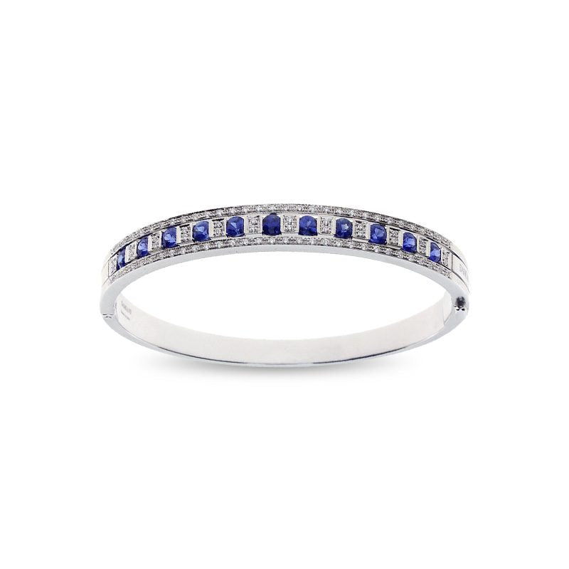 Damiani Belle Epoque Bracelet in White Gold, Diamonds and Sapphires