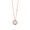  Damiani D.Side Necklace in Rose Gold, Mother of Pearl and Diamonds