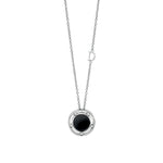  Damiani D.Side Necklace in White Gold Onyx and Diamond