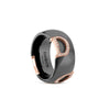  Damiani D.Icon Ring in Brown Ceramic, Rose Gold and Diamonds