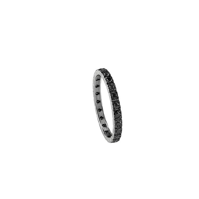 Salvini Black Diamond Band Ring