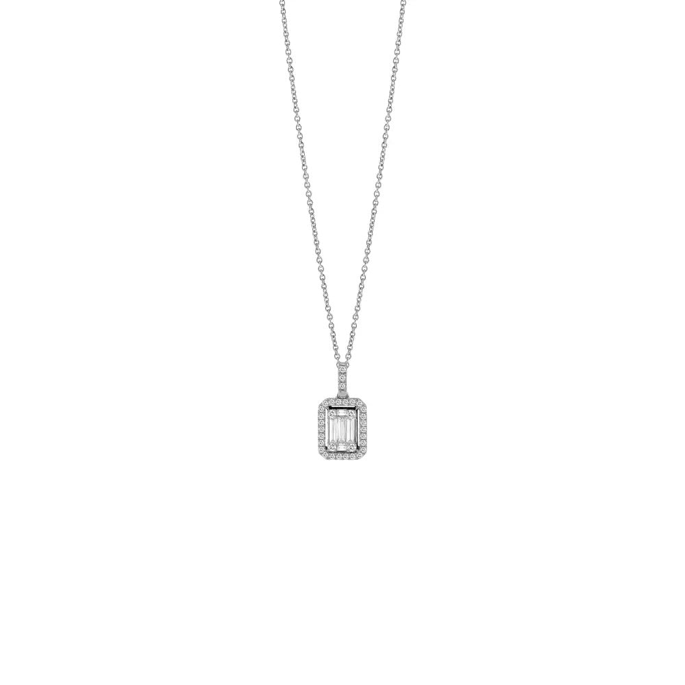  Salvini Magic Necklace in White Gold and Diamonds 0.40 ct