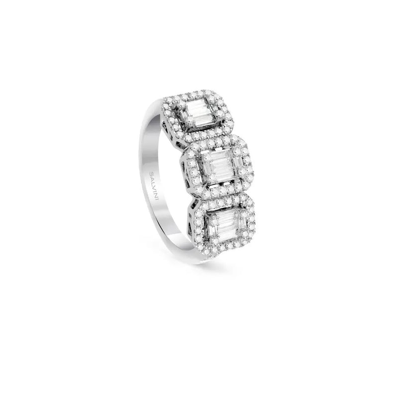  Salvini Trilogy Magic Ring in White Gold and Diamonds 0.65 ct