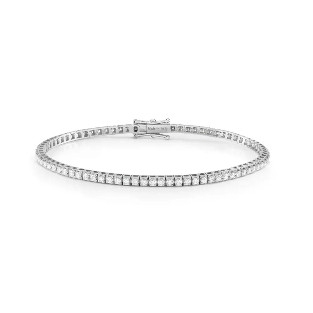 Damiani Light Tennis Bracelet in White Gold with Diamonds 1.54 ct