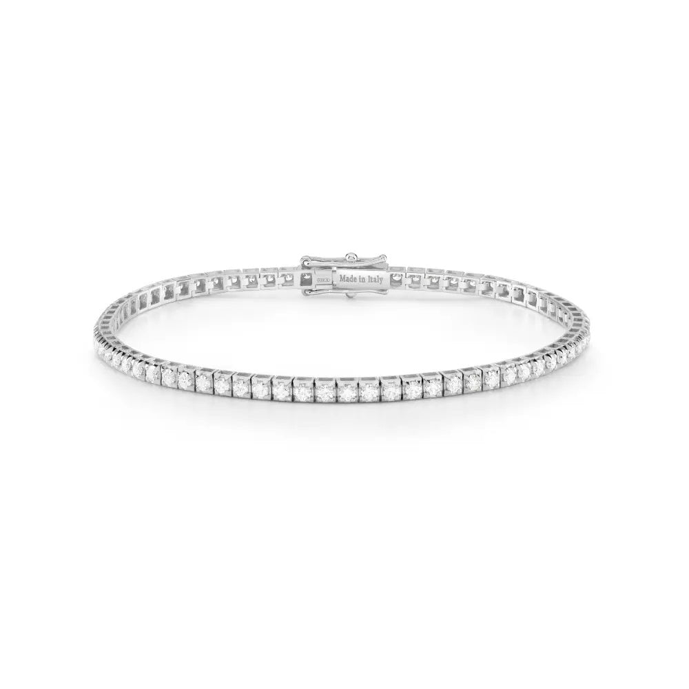 Damiani Light Tennis Bracelet in White Gold with Diamonds 2.01 ct