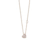  Damiani Heart Symbol Necklace in Rose Gold and Diamonds