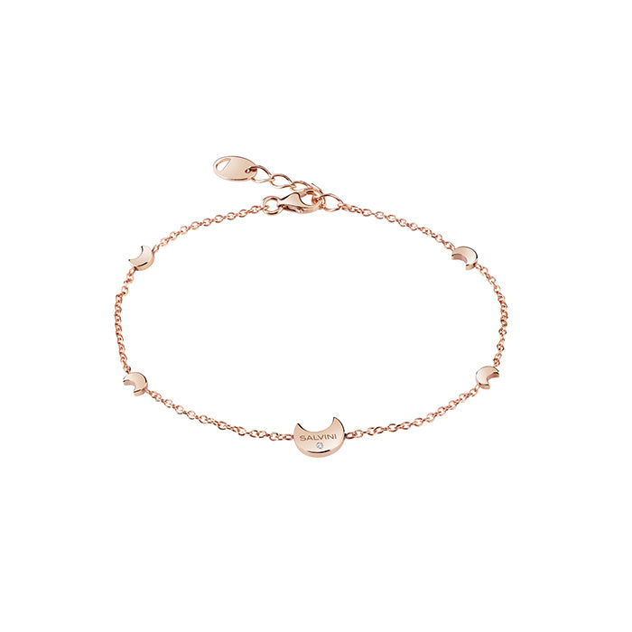 Salvini I Segni Luna Bracelet in 9kt Rose Gold and Diamond