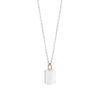 Salvini Link Necklace in Silver, Rose Gold and Diamond