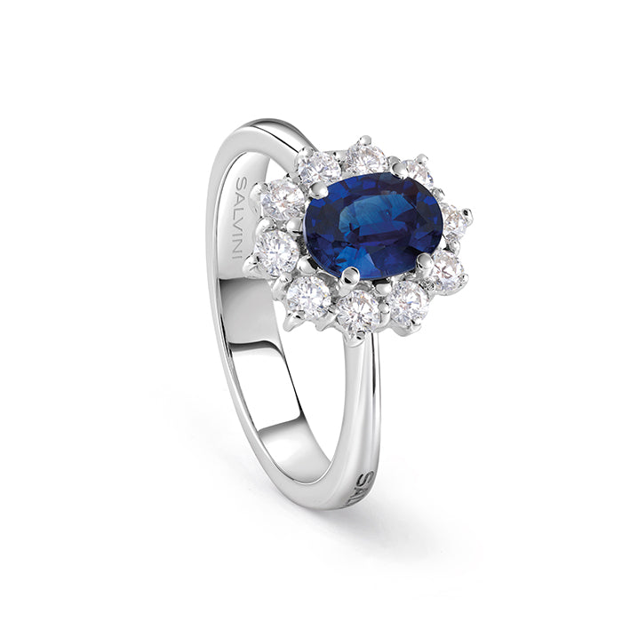  Salvini Diamond and Sapphire Ring 1.33