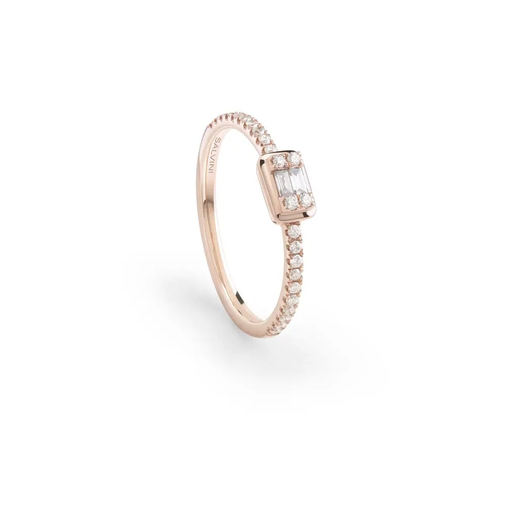  Salvini Magic Ring in Rose Gold and Diamonds 0.17 ct