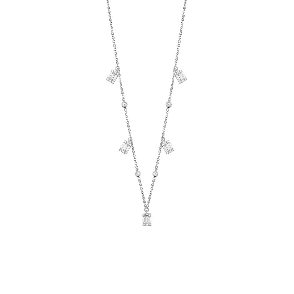  Salvini Magic Necklace in White Gold and Diamonds 0.47 ct