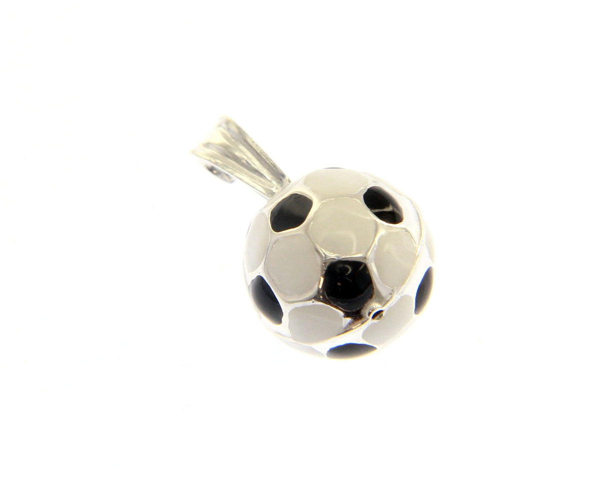 Maiocchi Silver Ciondolo Pallone Calcio Argento