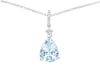  Necklace with Diamonds and Aquamarine ct 1.36