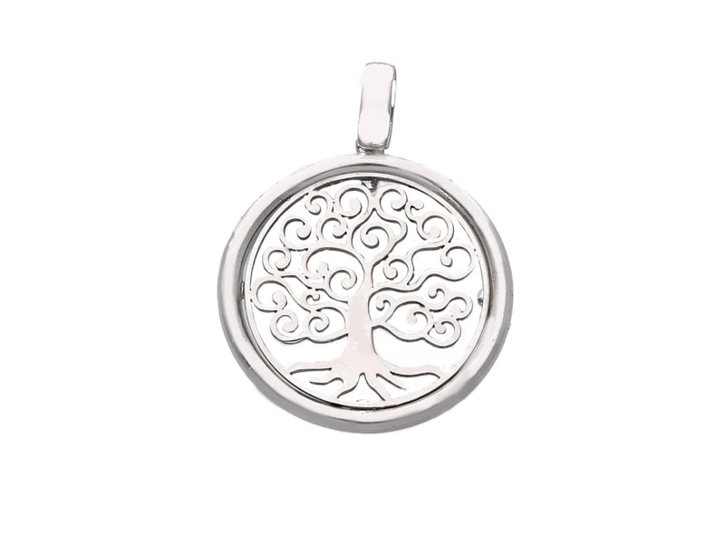  Tree of Life Pendant in 18kt White Gold