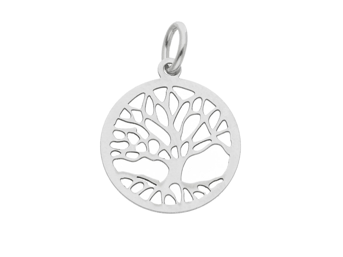  Tree of Life Pendant in 18kt White Gold