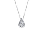  Drop necklace with 0.16 ct diamonds