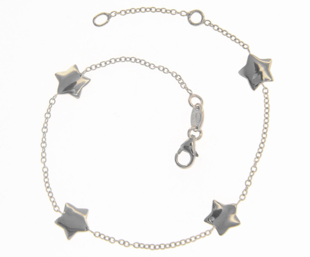 Bracciale 4 Stelle Oro Bianco 18kt