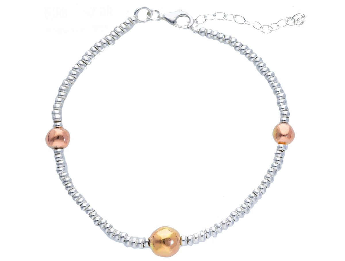 Maiocchi Silver Bracciale 3 Boule Argento