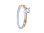 Solitaire ring 0.19 ct G SI