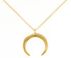  Moon Horn Necklace in 18kt Yellow Gold