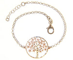  Maiocchi Silver Tree of Life Bracelet in Pink Silver