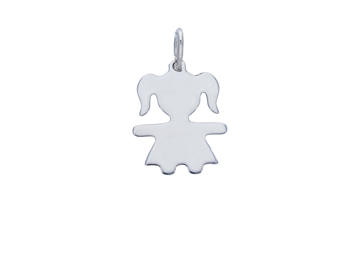 Maiocchi Silver Mini Girl Pendant Silver