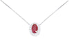  Necklace with Diamonds and Ruby ct 0.32