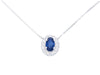 Maiocchi Milano Necklace with Diamonds and Sapphire ct 0.47