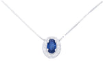 Maiocchi Milano Necklace with Diamonds and Sapphire ct 0.47