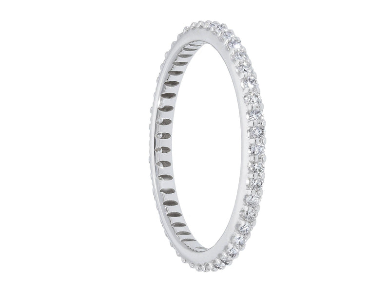 Maiocchi Milano Engagement Ring in 18kt White Gold and 0.48 ct Diamonds
