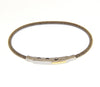  Steel and 18kt yellow gold bracelet