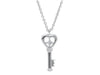  Key Necklace in 18 kt White Gold with diamond