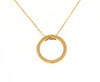  18kt Yellow Gold Circle Necklace