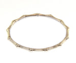  Elastic Bamboo Bracelet in 18kt White Gold