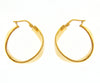  Maiocchi Silver Hoop Earrings in Golden Silver