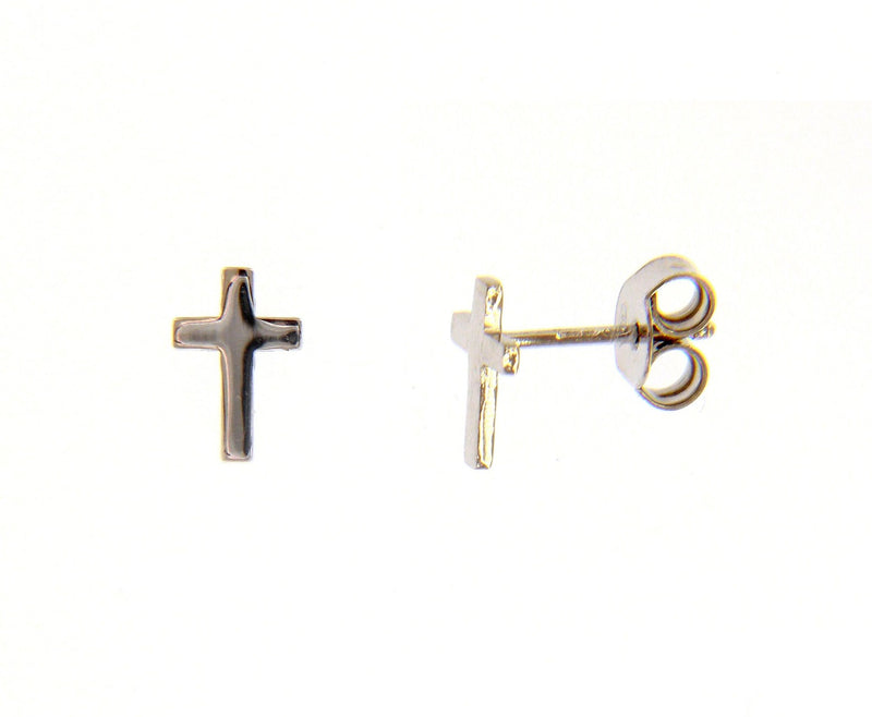  Maiocchi Silver Earrings with Silver Crosses