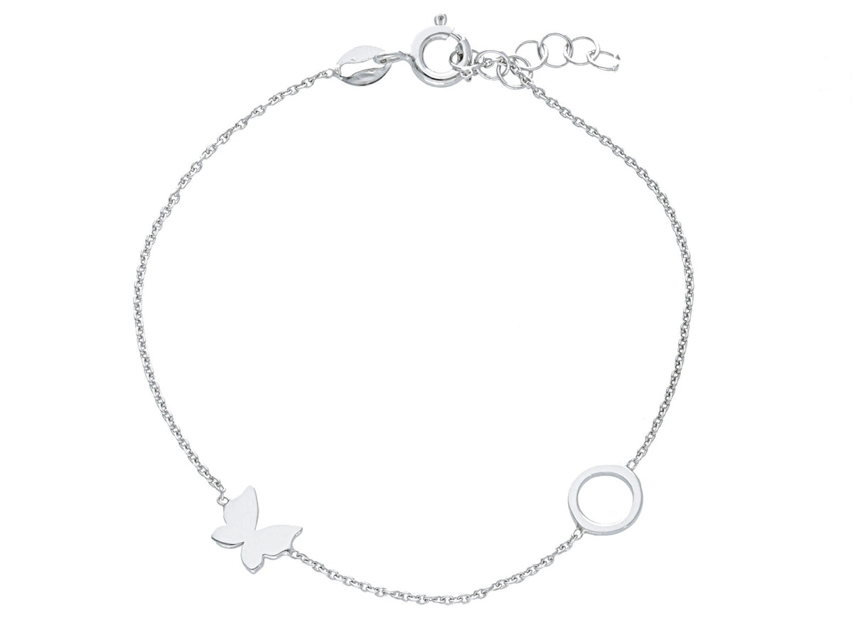 Maiocchi Silver Bracciale Charm Farfalla Argento