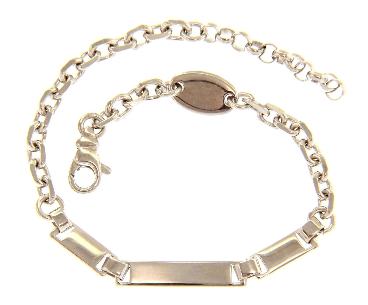 Maiocchi Silver Bracciale Argento con 3 Piastre