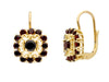 18kt Yellow Gold and Garnet Earrings