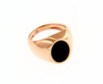  Ring in 18 kt yellow gold and onyx