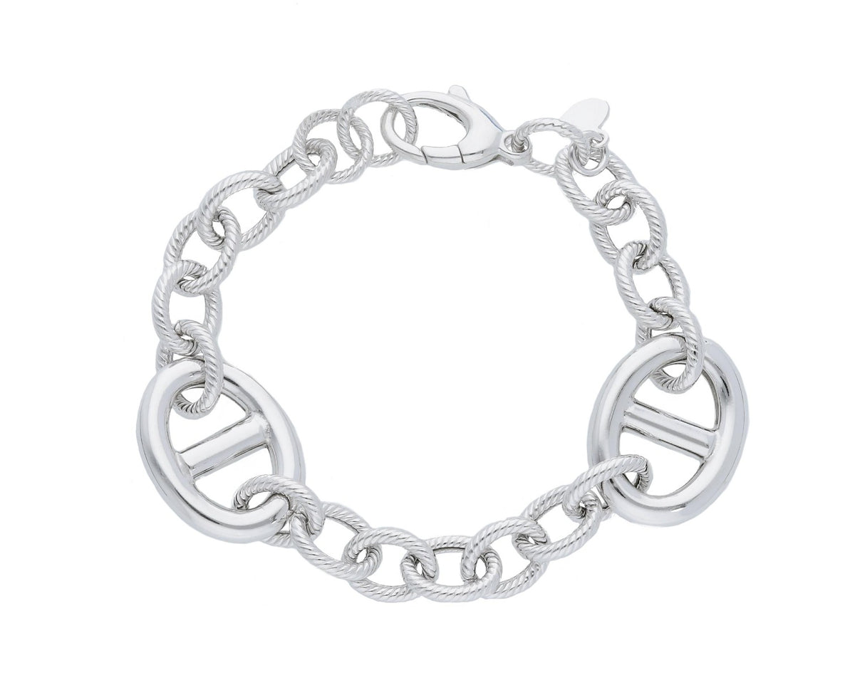 Maiocchi Silver Bracciale Maglia Argento