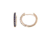  Sapphire Circle Earrings 0.07 ct